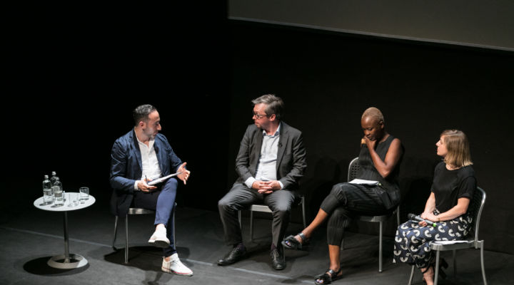 Adam Bly, Michael John Gorman, Koyo Kouoh, Marina Otero Verzier, June 19, 2018. Photo: Gianluca Di Ioia