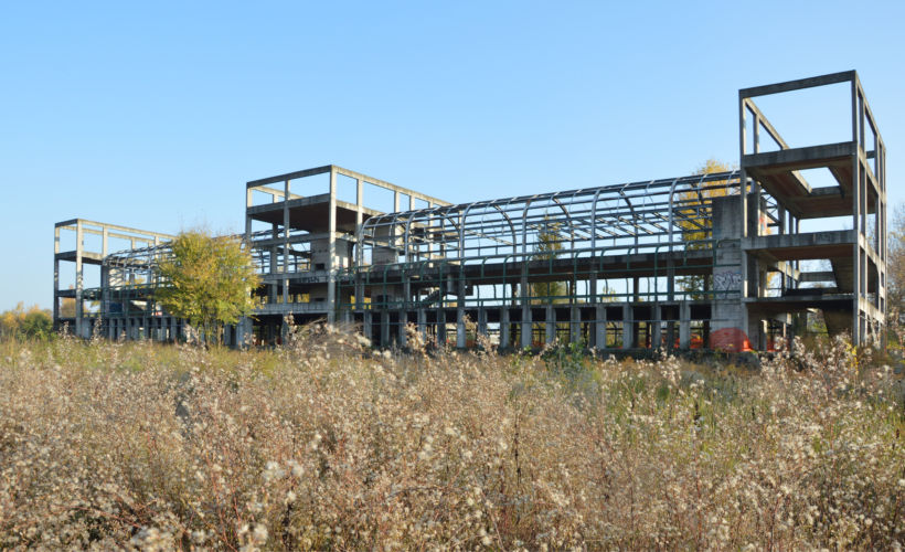 Sofia Coutsoucos & Anna Milani, Concrete skeleton of Aldo Rossi, 2016. Image courtesy the authors.